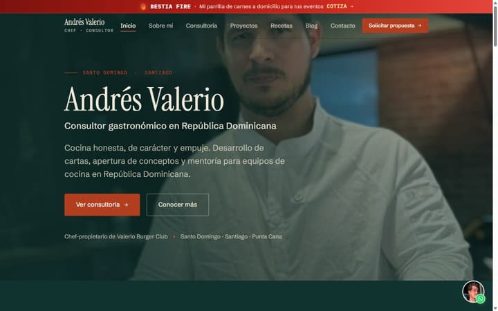 Web de Andrés Valerio