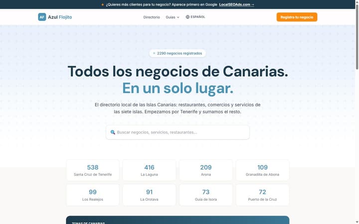 Web de Azul Flojito