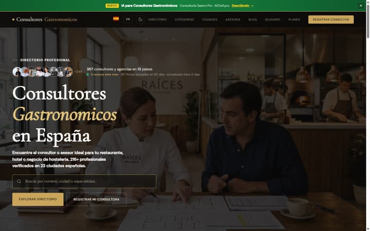 Web de Consultores Gastronómicos