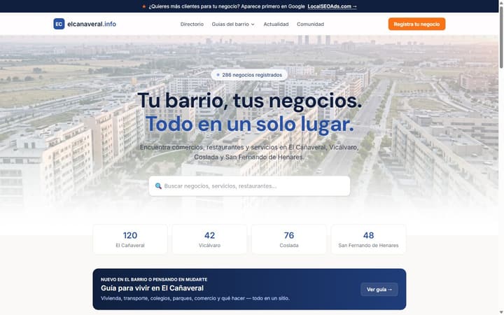 Web de El Cañaveral