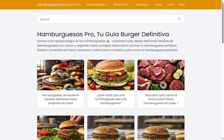 Web de HamburguesasPro